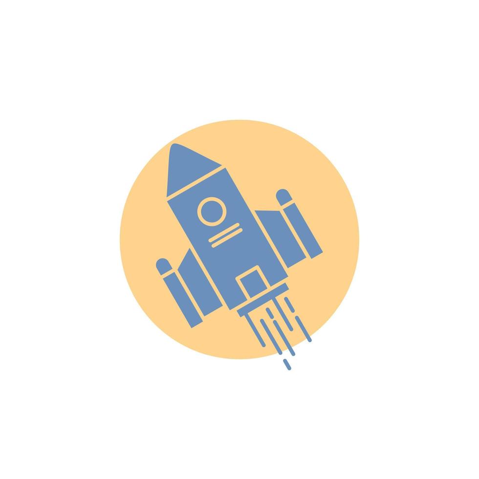 space craft. shuttle. space. rocket. launch Glyph Icon. vector