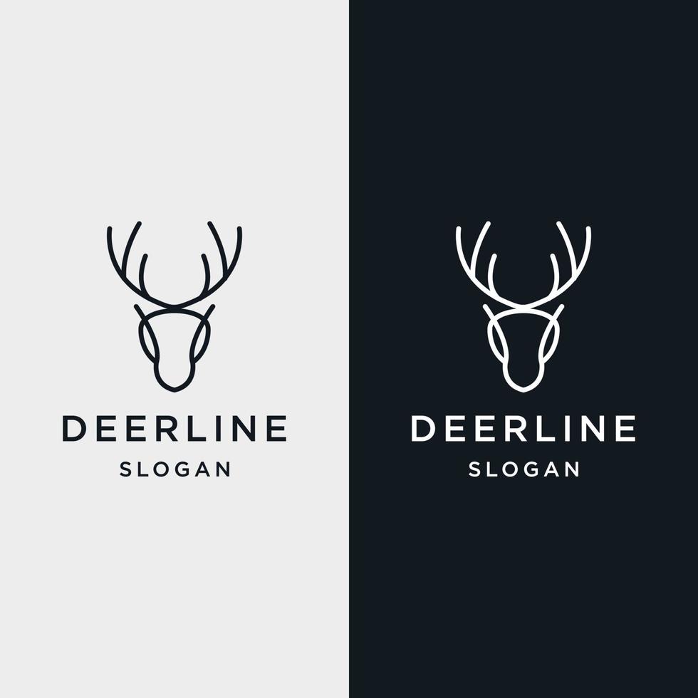 Deer logo icon design template vector illustration