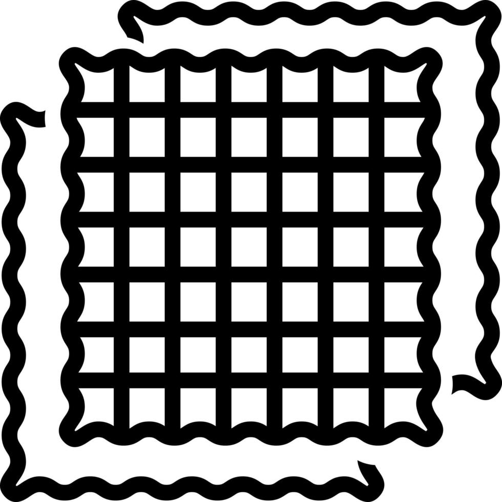 line icon for fabric vector