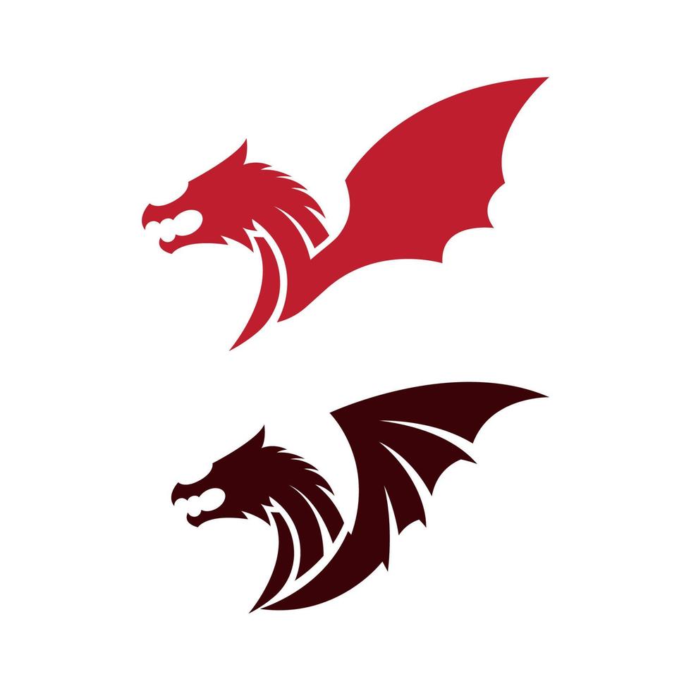 Dragon vector icon illustration