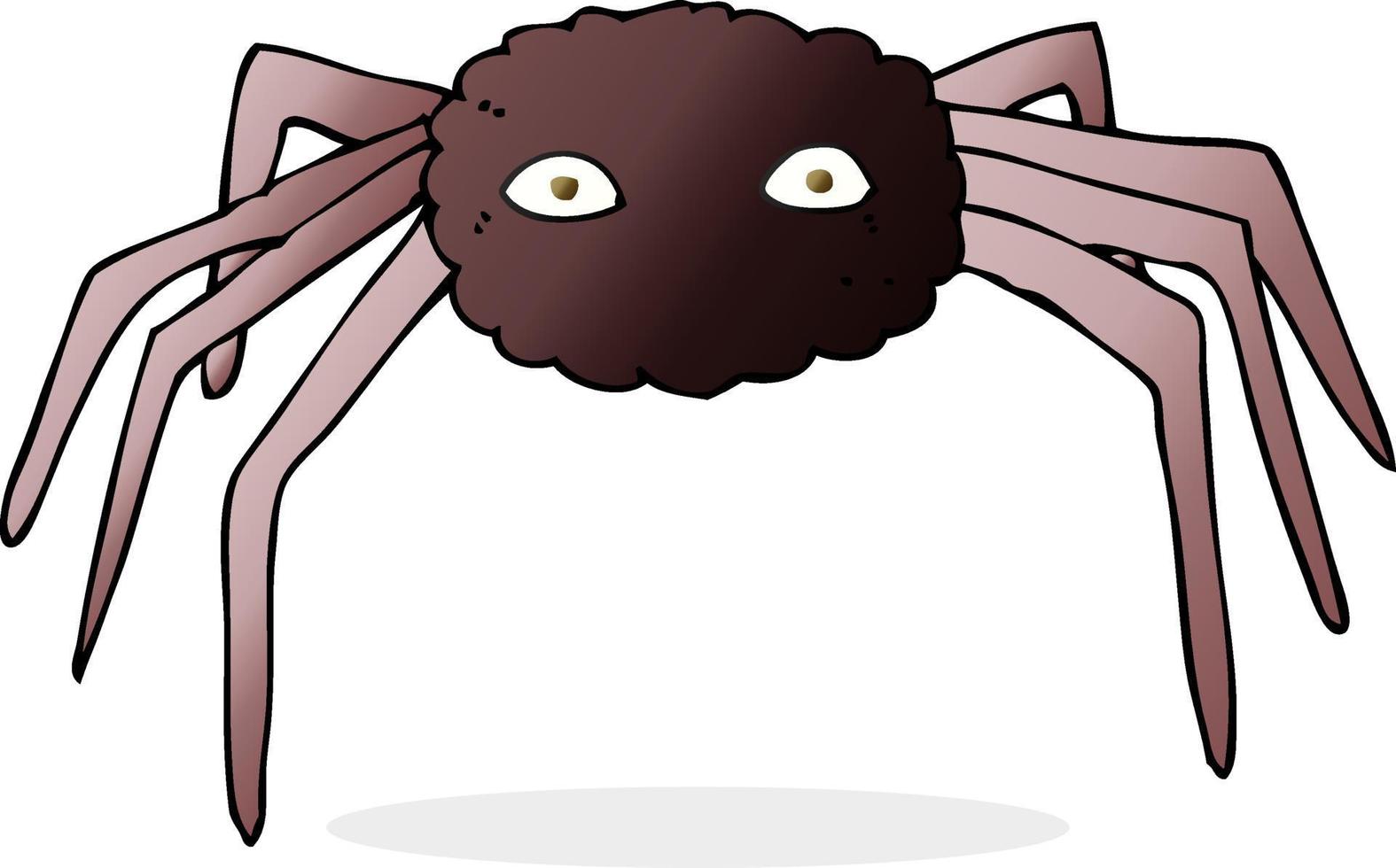 doodle character cartoon spider vector