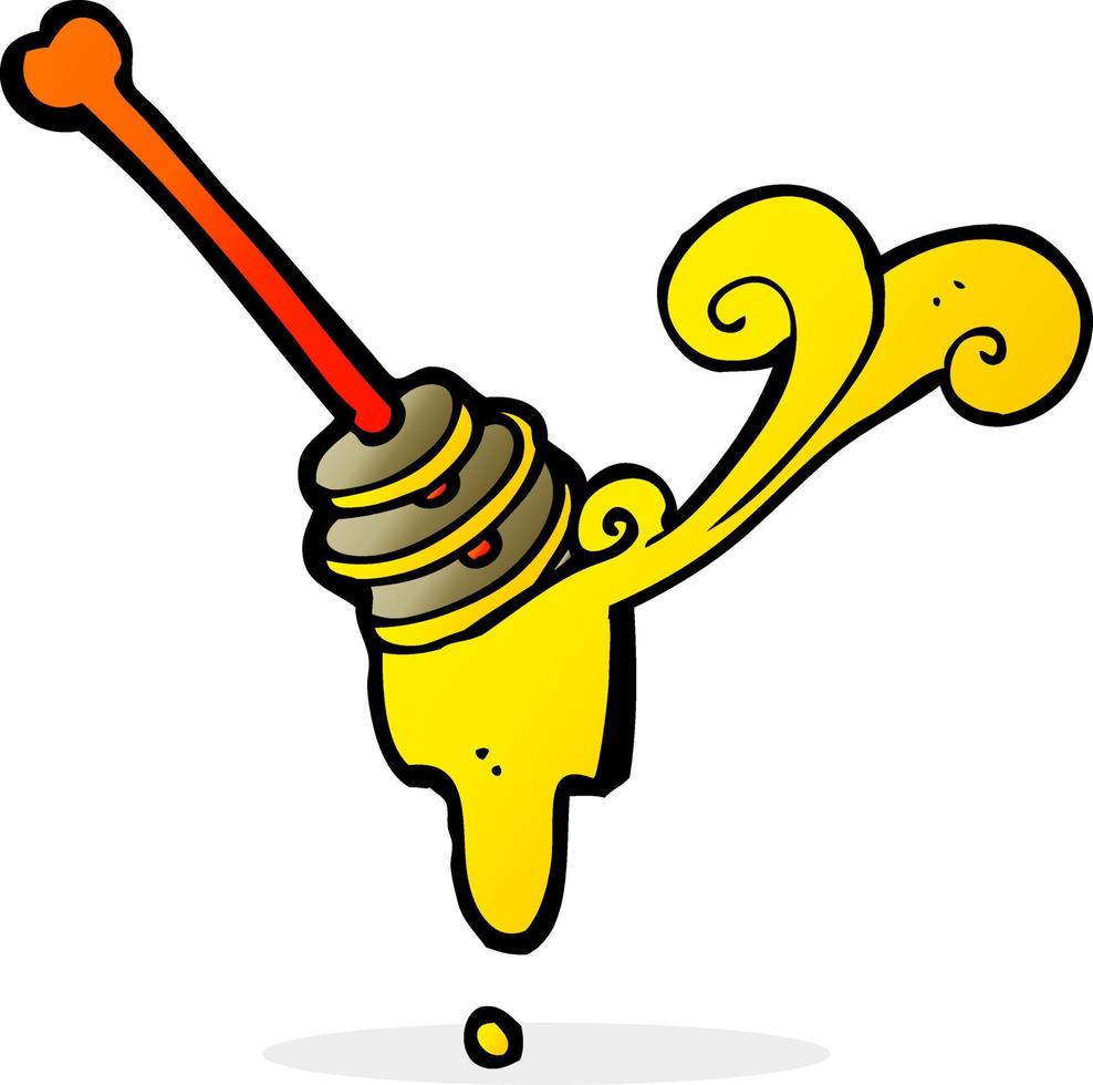 doodle cartoon honey vector