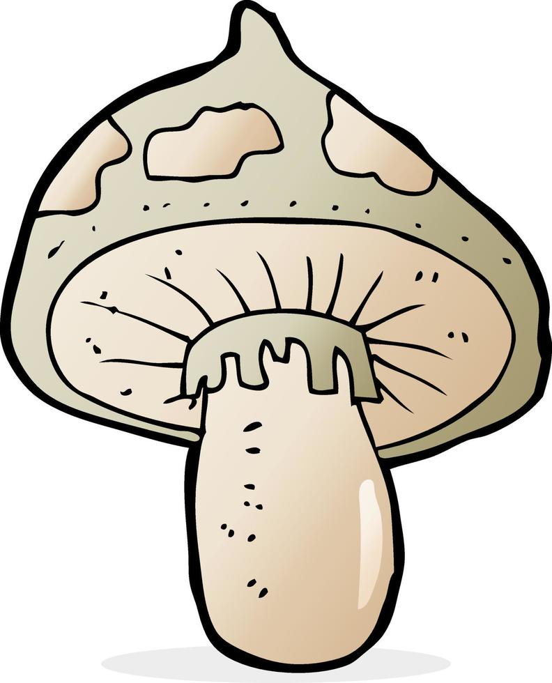 doodle cartoon toadstool vector
