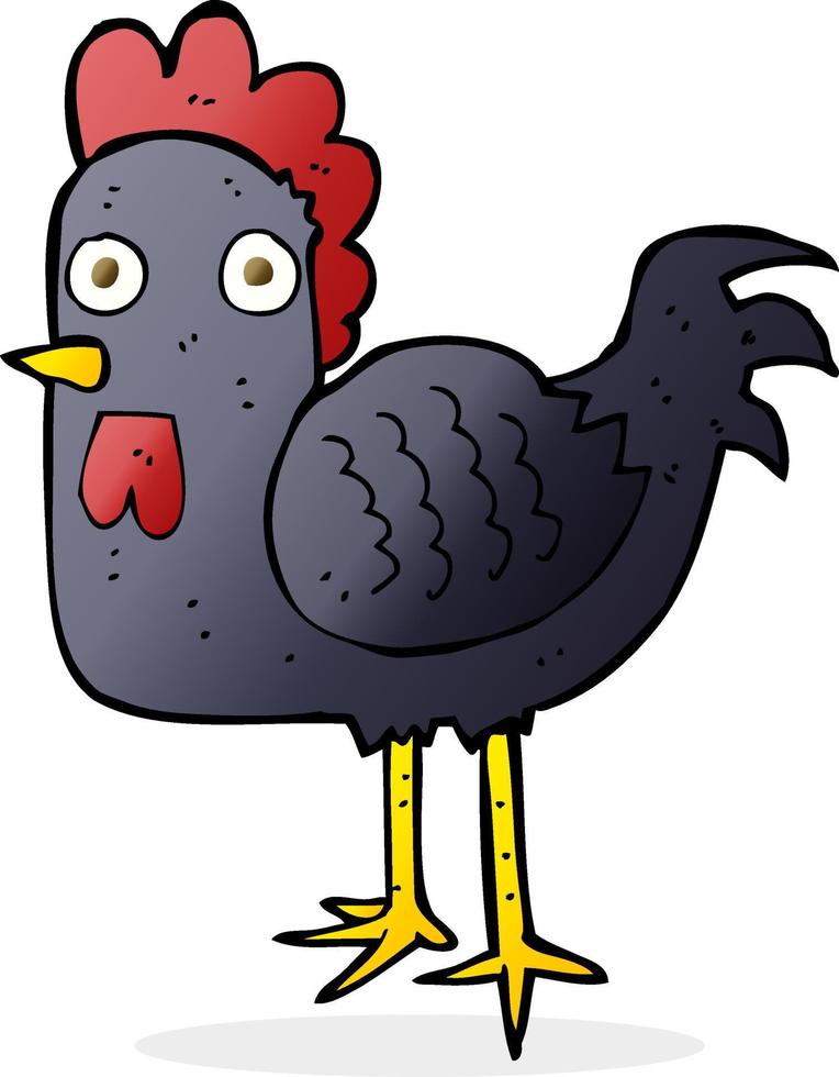 doodle character cartoon chicken vector