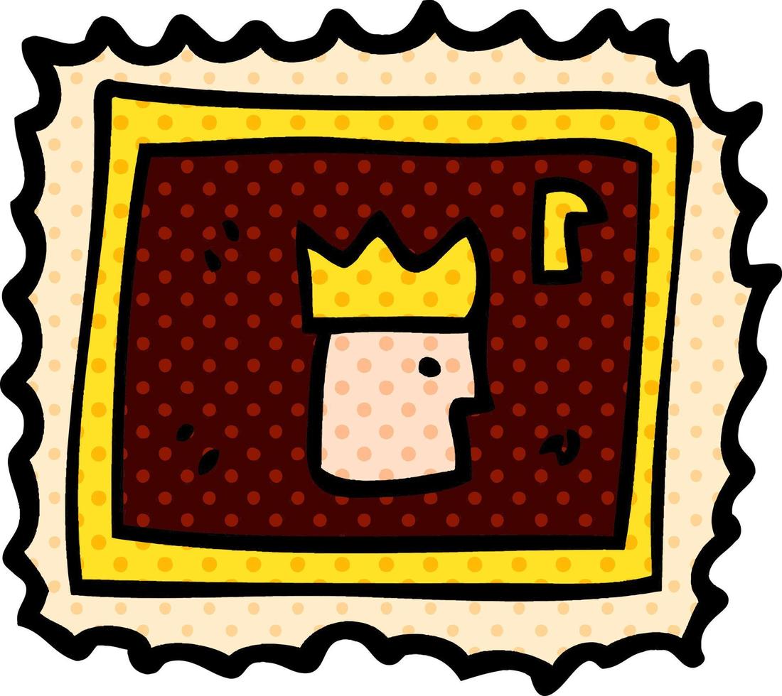 doodle carton stamp vector