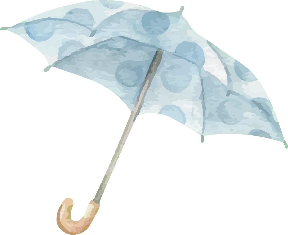 Umbrella rain watercolor. vector