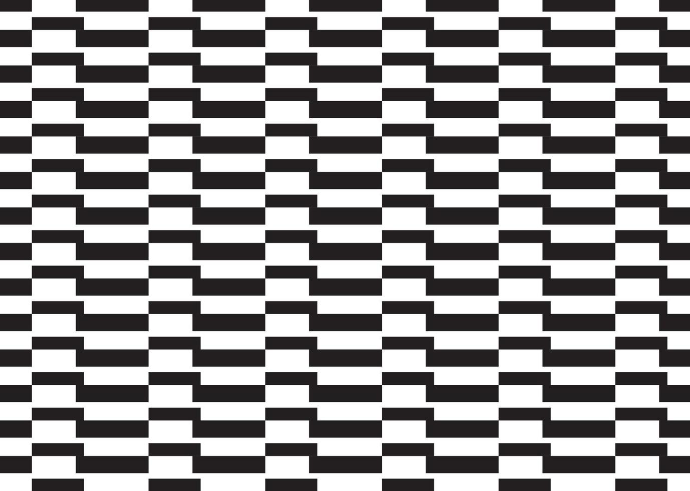 abstract pattern border Seamless black, gray and white square stripes Beautiful geometric maze pattern fabric. vector