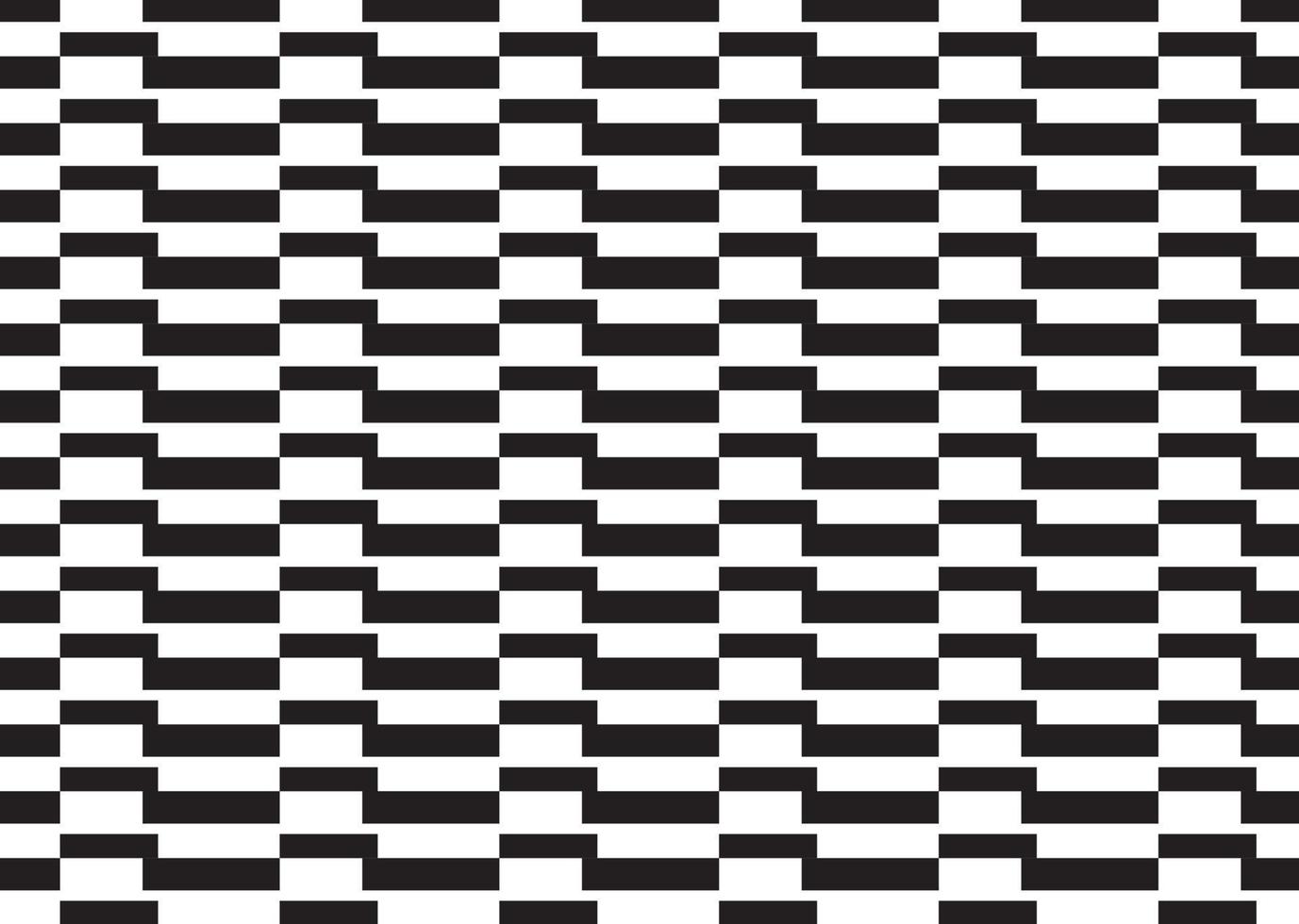 abstract pattern border Seamless black, gray and white square stripes Beautiful geometric maze pattern fabric. vector