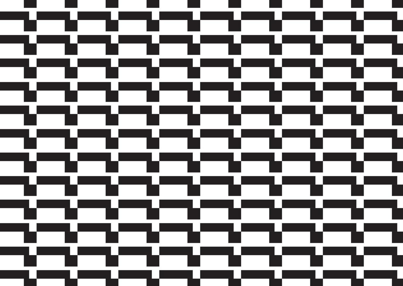 abstract pattern border Seamless black, gray and white square stripes Beautiful geometric maze pattern fabric. vector