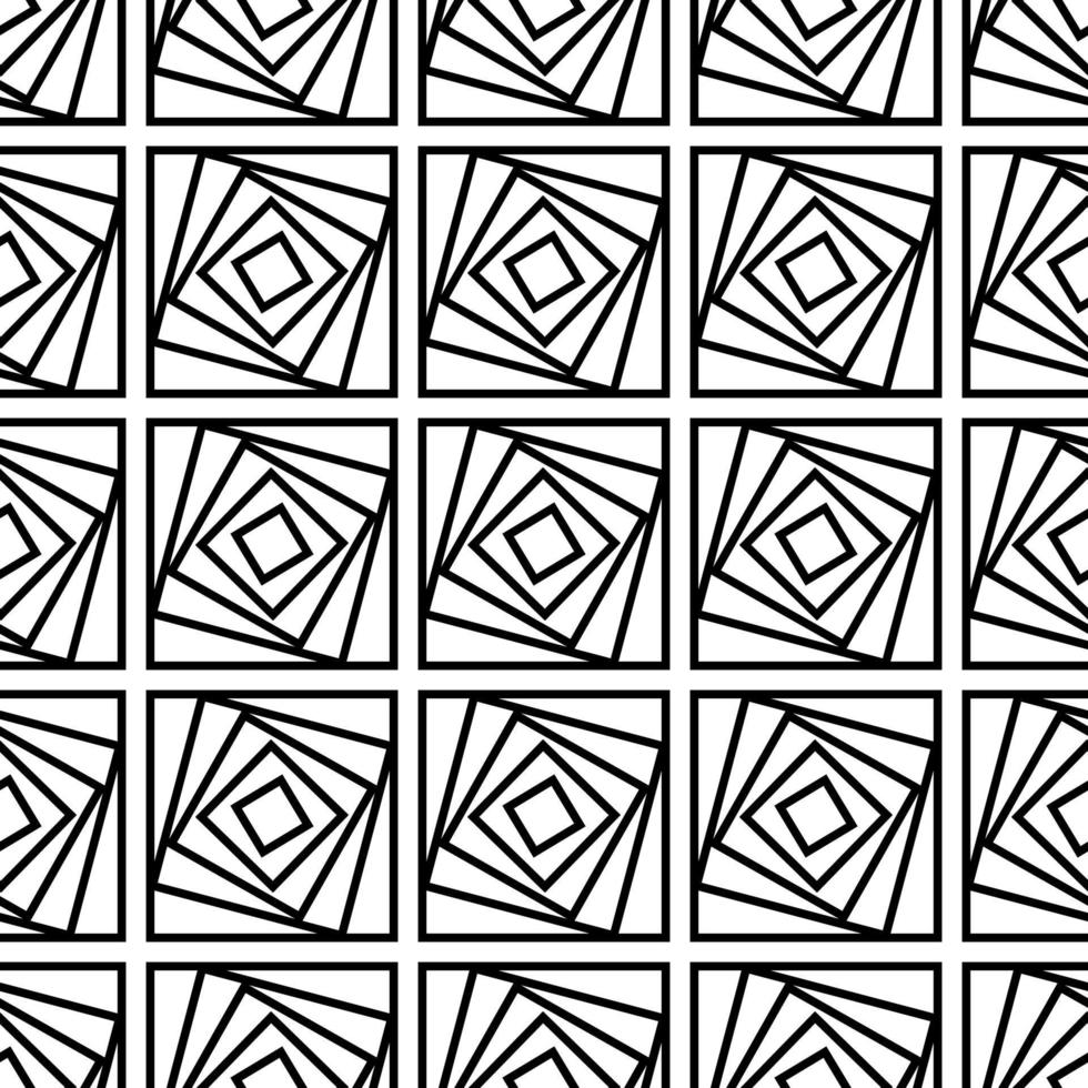 squares fractals seamless pattern. ornament for textiles. abstract geometry wallpaper vector