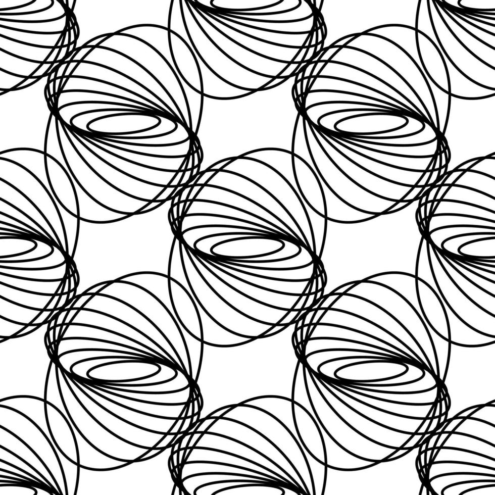 guilloche seamless pattern. ornament for textiles. abstract wallpaper of smooth lines vector