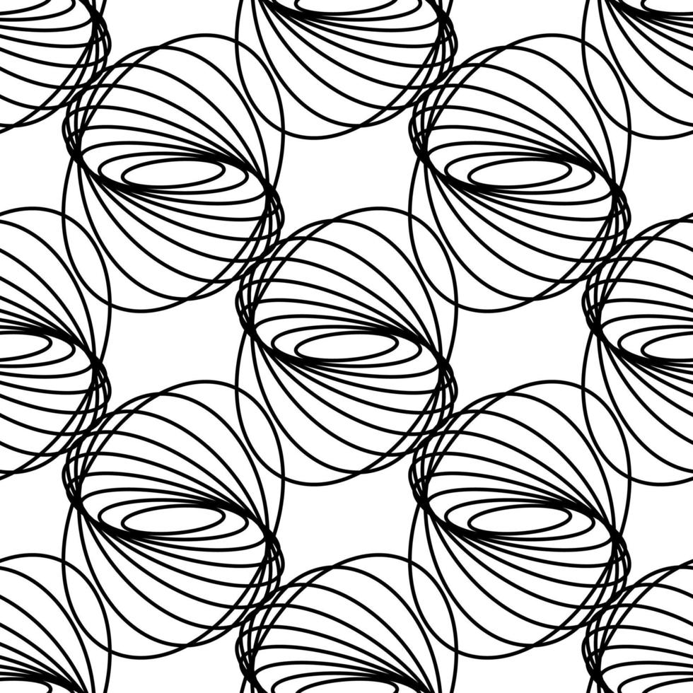 guilloche seamless pattern. ornament for textiles. abstract wallpaper of smooth lines vector