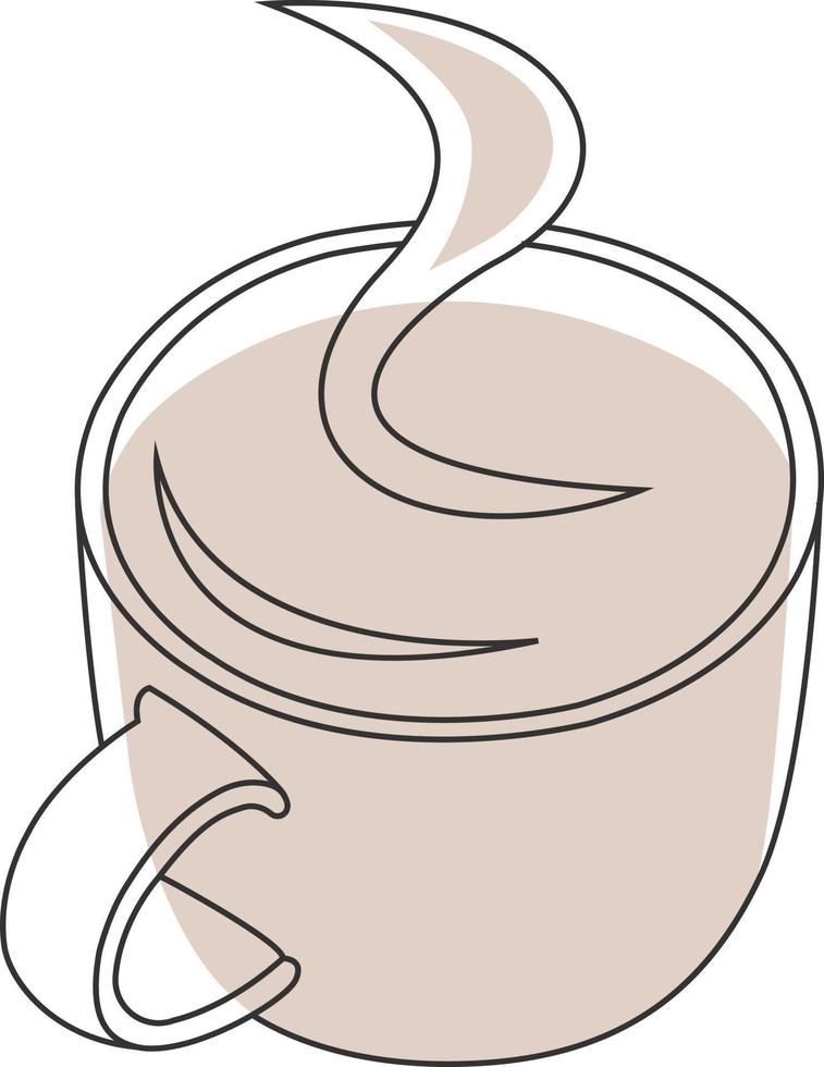 ilustración de vector de icono de taza de té