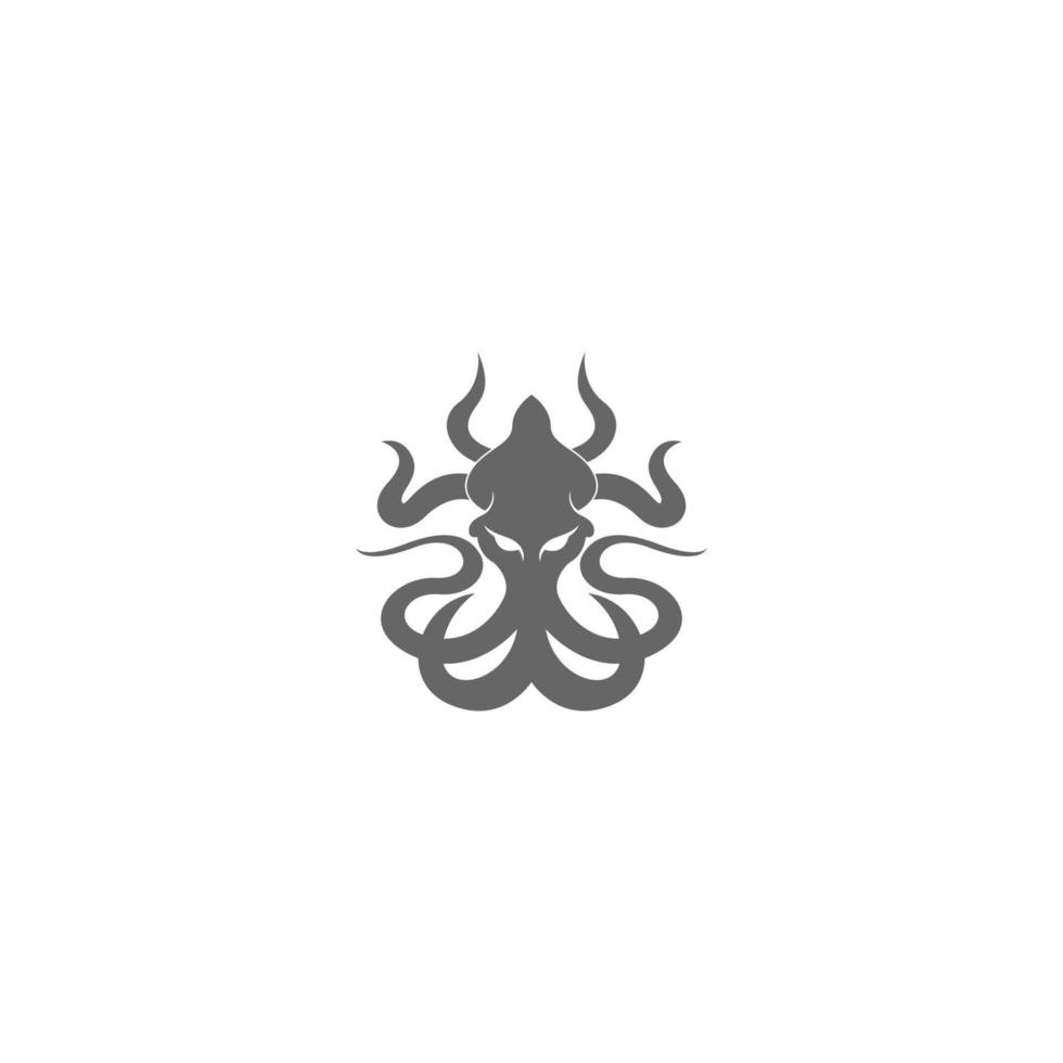 Kraken logo icon illustration vector