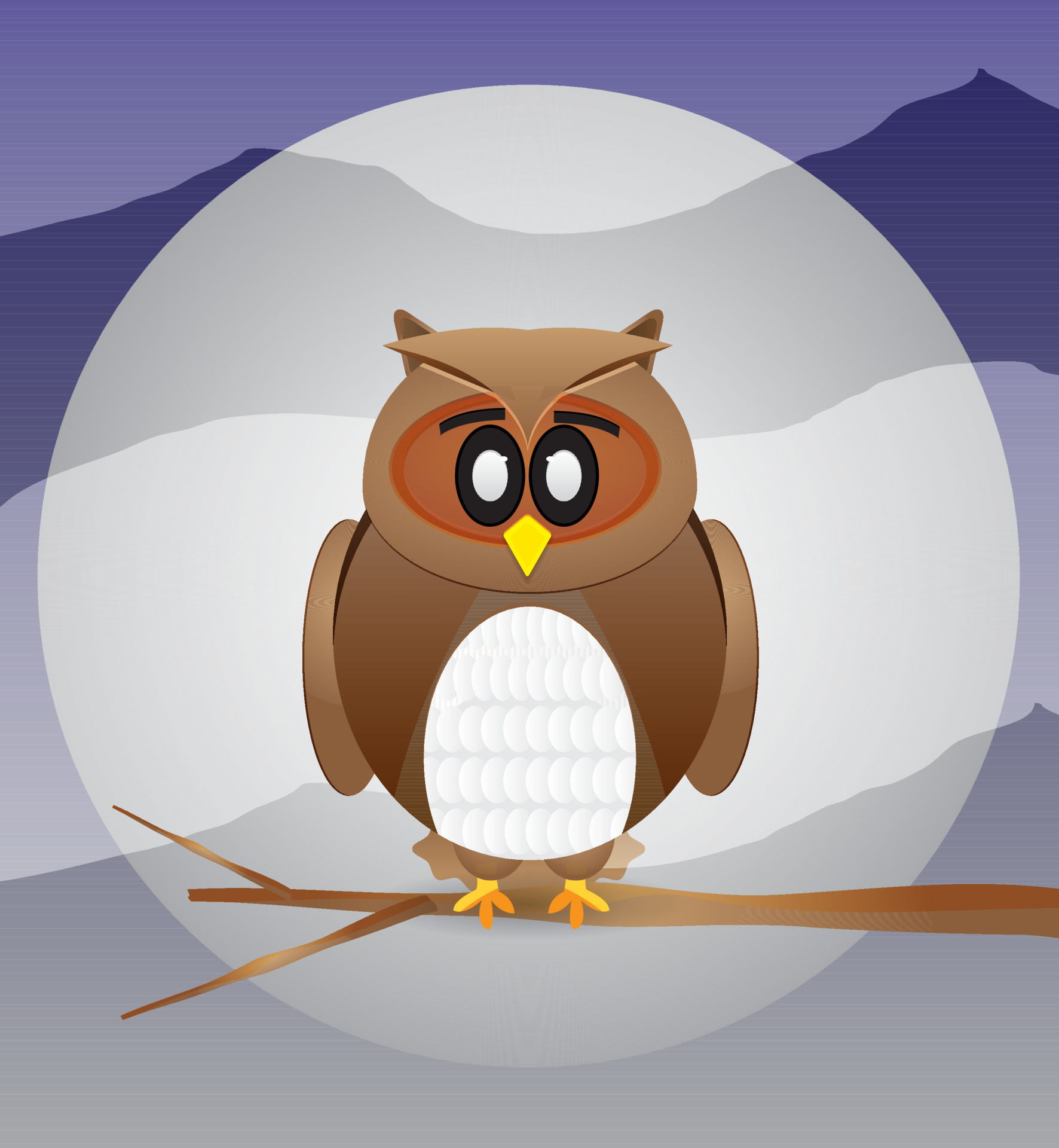 cartoon owl illustration wirth moon as background 12985224 Vector Art at Vecteezy cartoon owl illustration wirth moon as background 12985224 Vector Art at Vecteezy