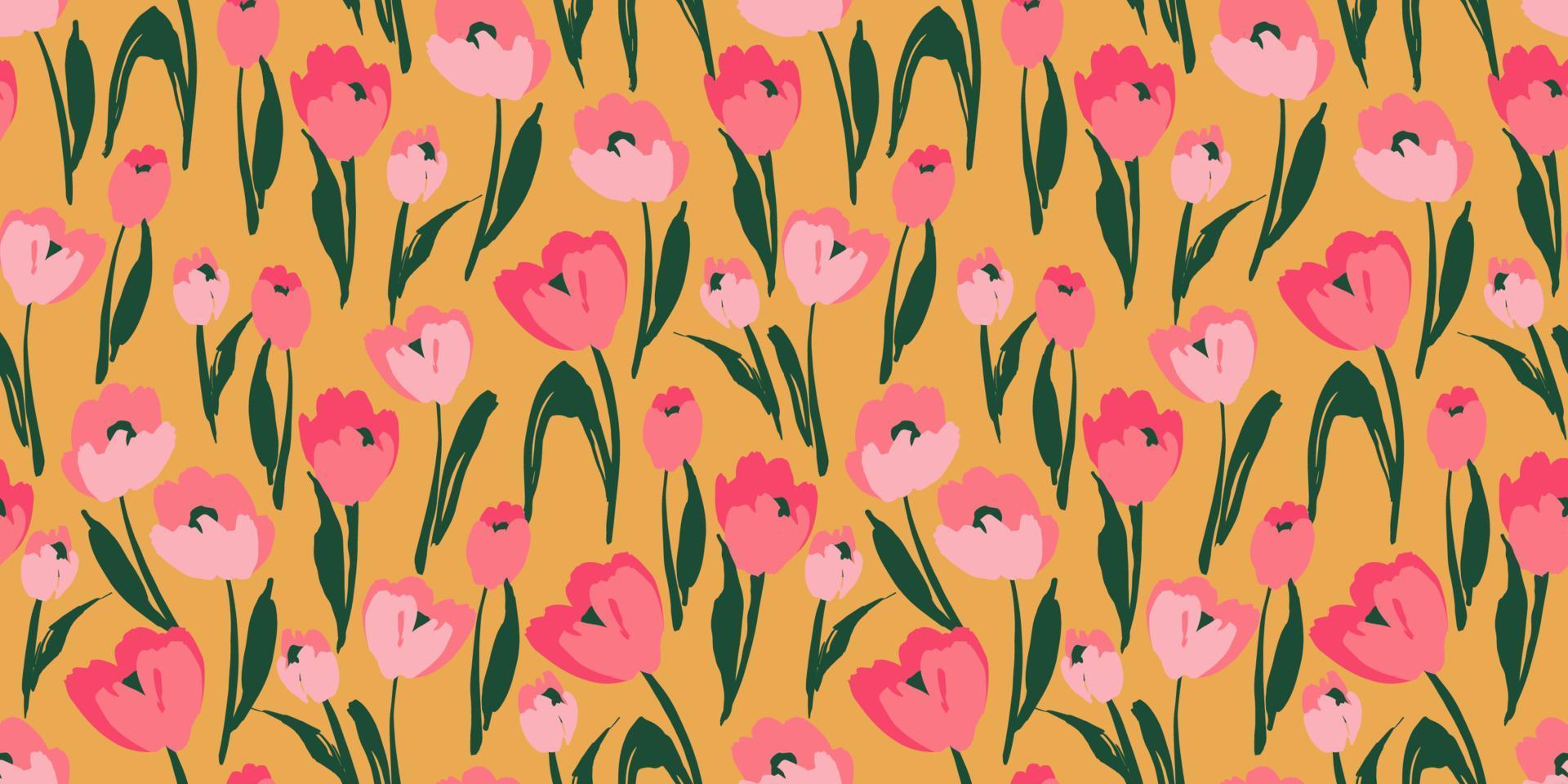 Floral seamless pattern. Vector design for paper, cover, fabric, interior decor and other use