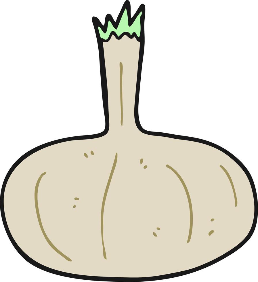 doodle cartoon onion vector