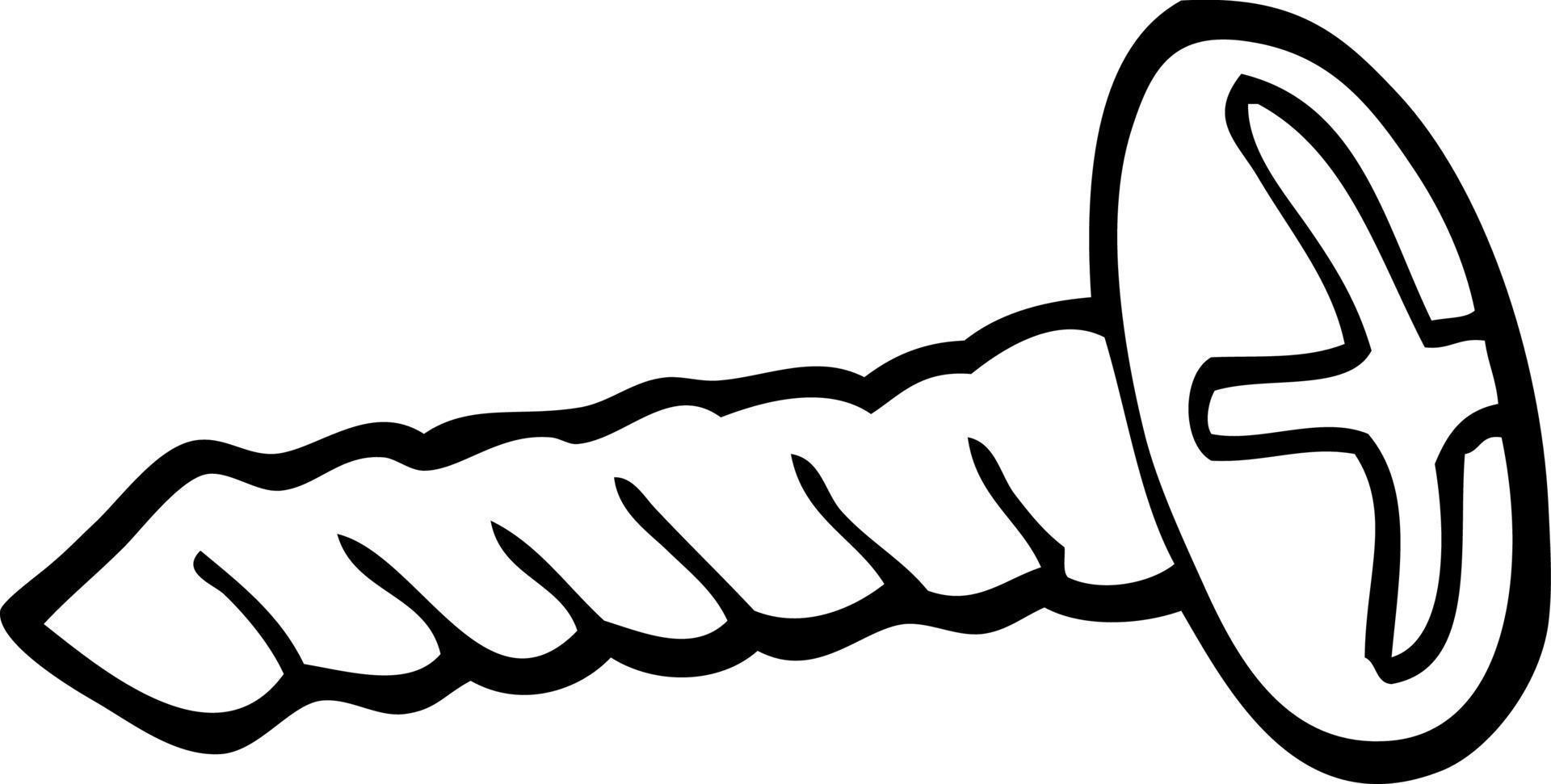 tornillo de latón de dibujo lineal 12985449 Vector en Vecteezy