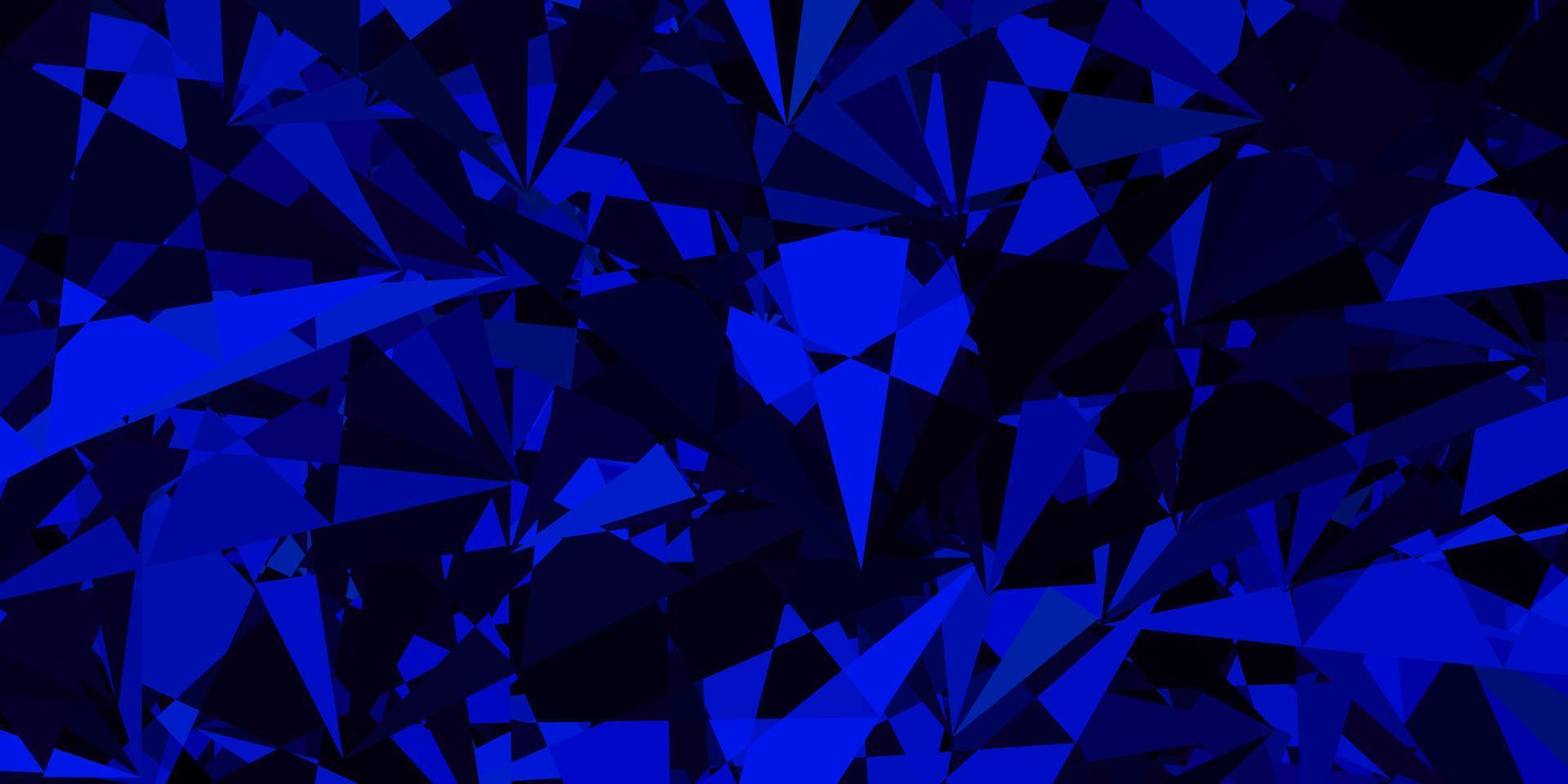 Dark Blue, Green vector background with polygonal forms.