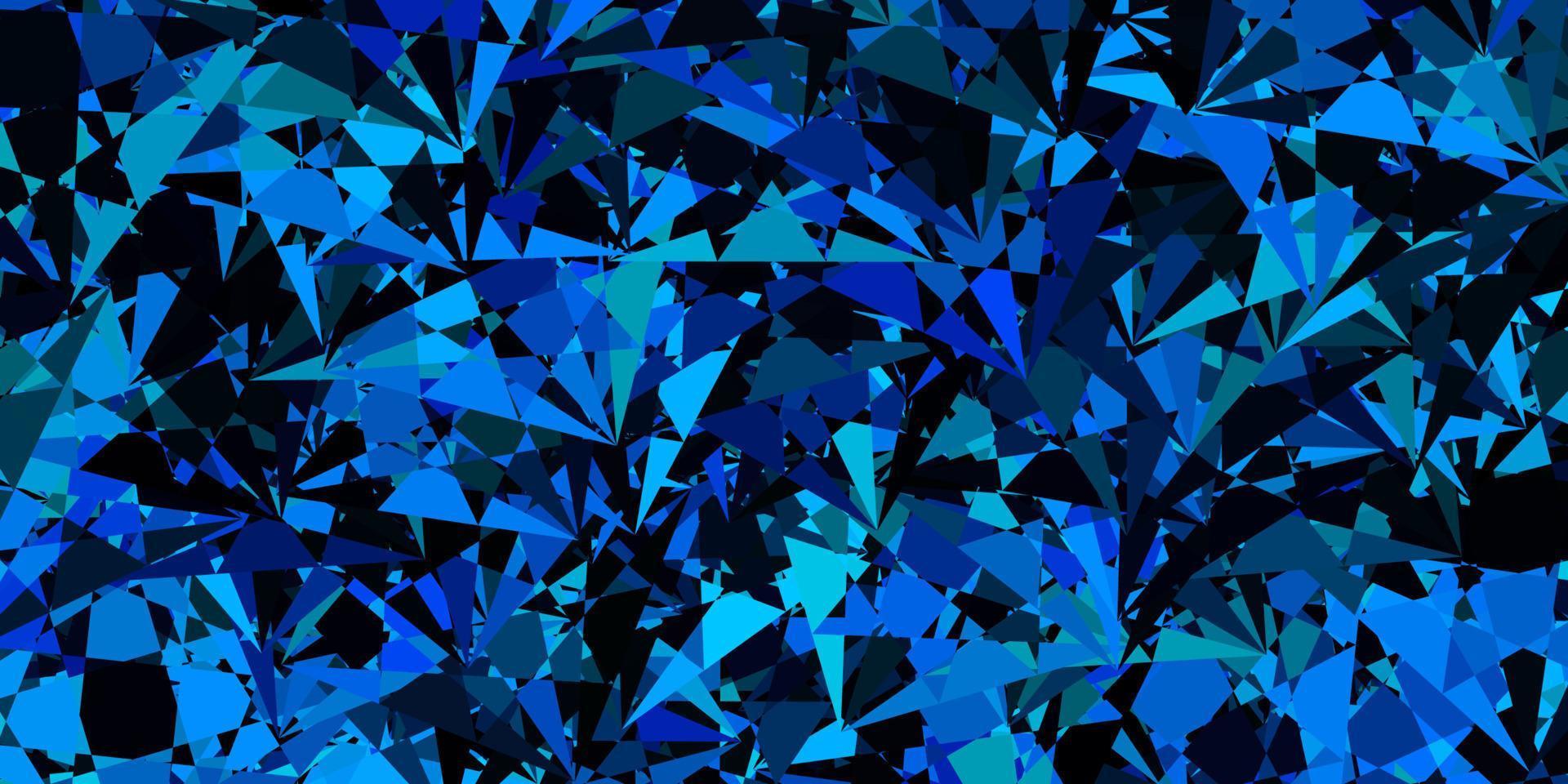 Dark Pink, Blue vector background with polygonal forms.
