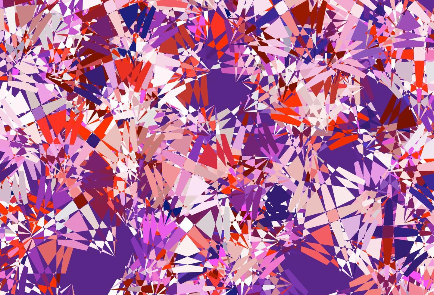 Dark Pink, Red vector pattern with polygonal shapes.