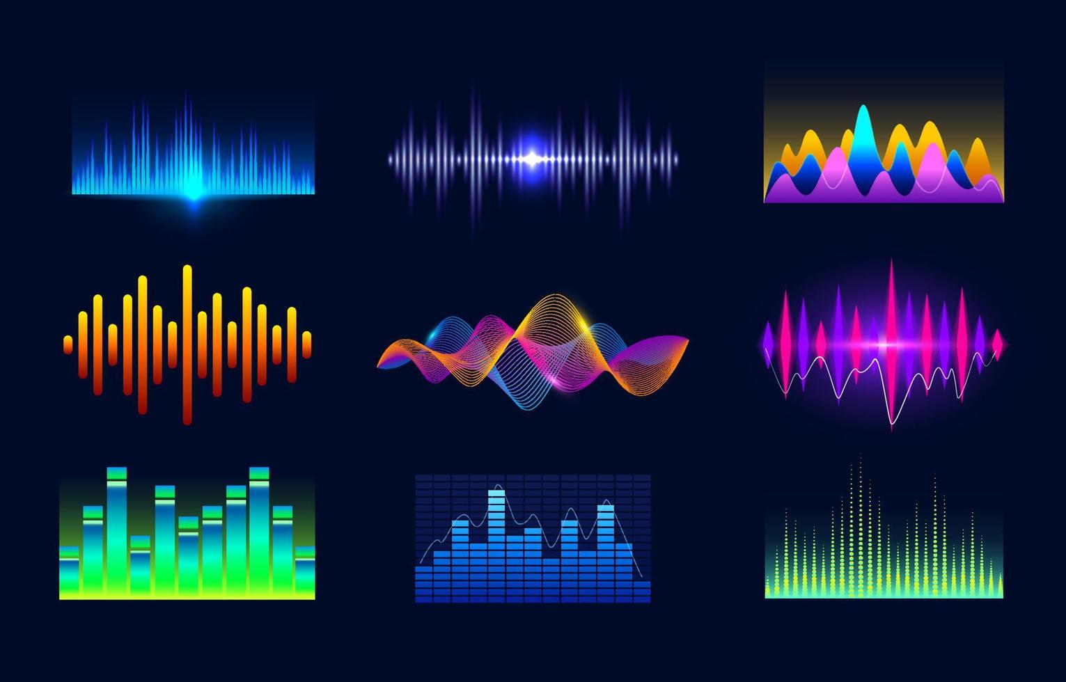 Digital Sound Wave Icon vector