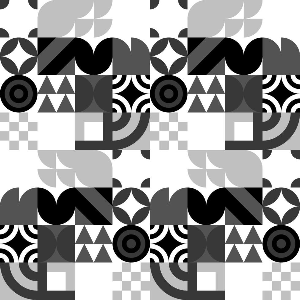 Seamless Bauhaus Abstract vector background.