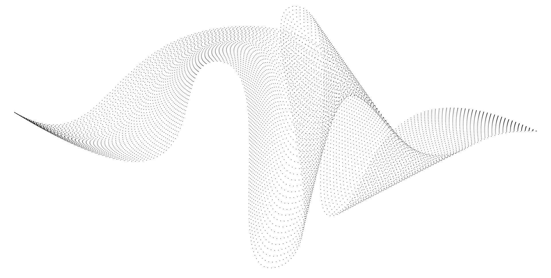 Wavy abstract stripes. Curved line vector elements for music design. Digital sound equalizer.