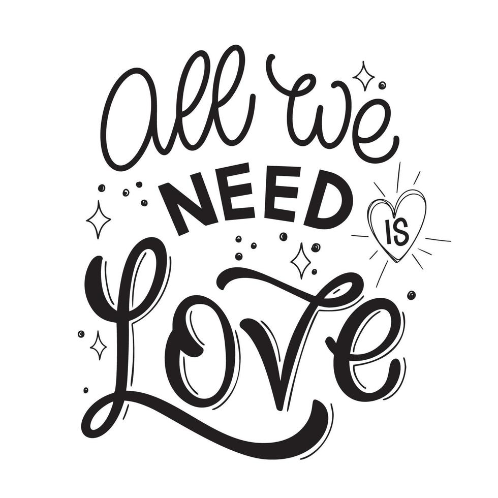 St. Valentine day quote. vector