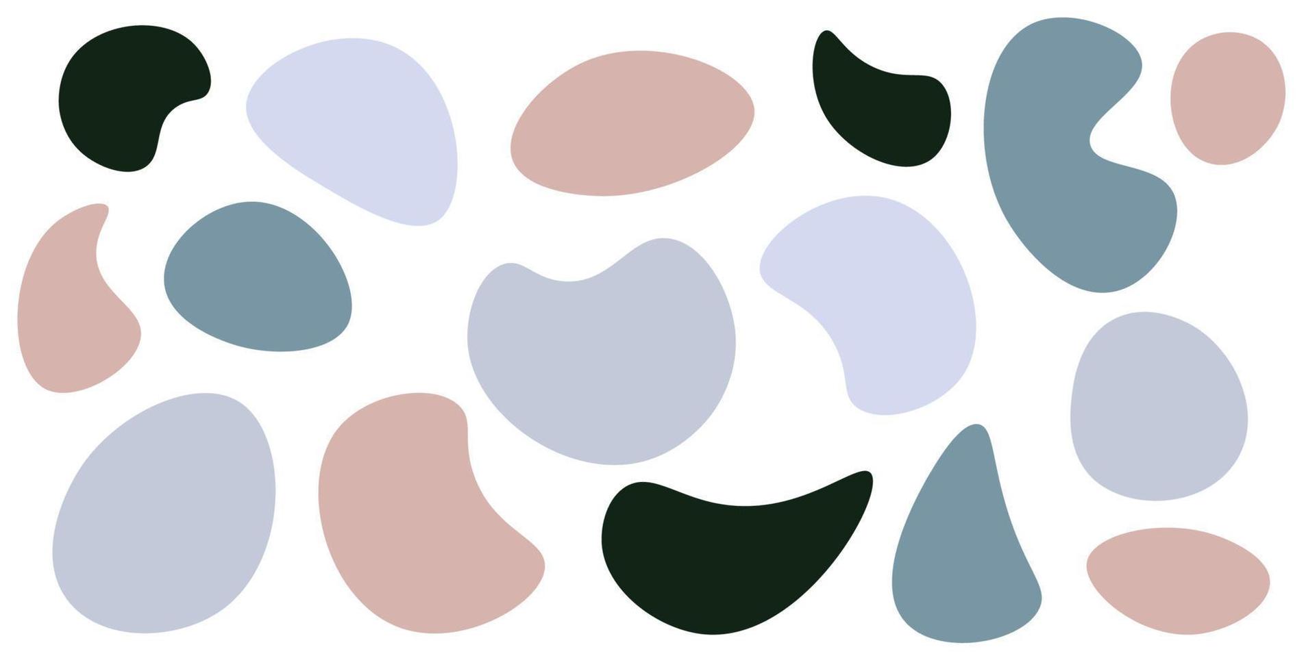 Random blob shapes. vector