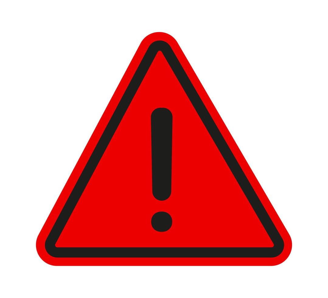 Warning sign. sticker 12985914 Vector Art at Vecteezy