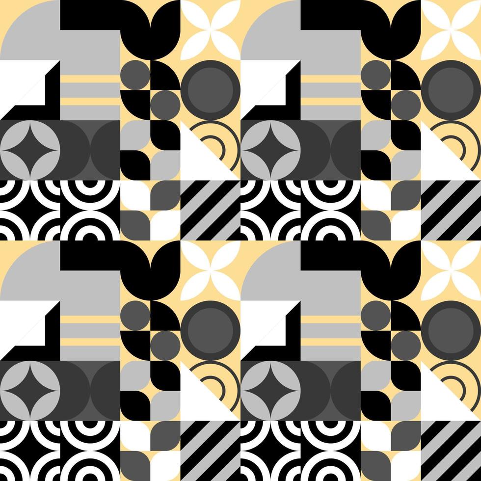 Seamless Bauhaus Abstract vector background.
