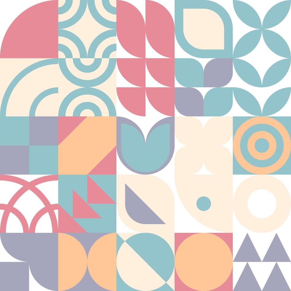 Seamless Bauhaus Abstract vector background.