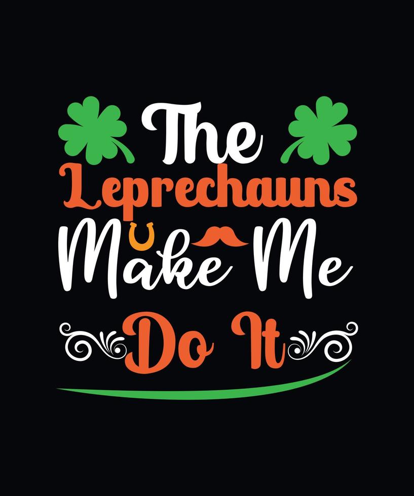 The leprechauns make me do it vector