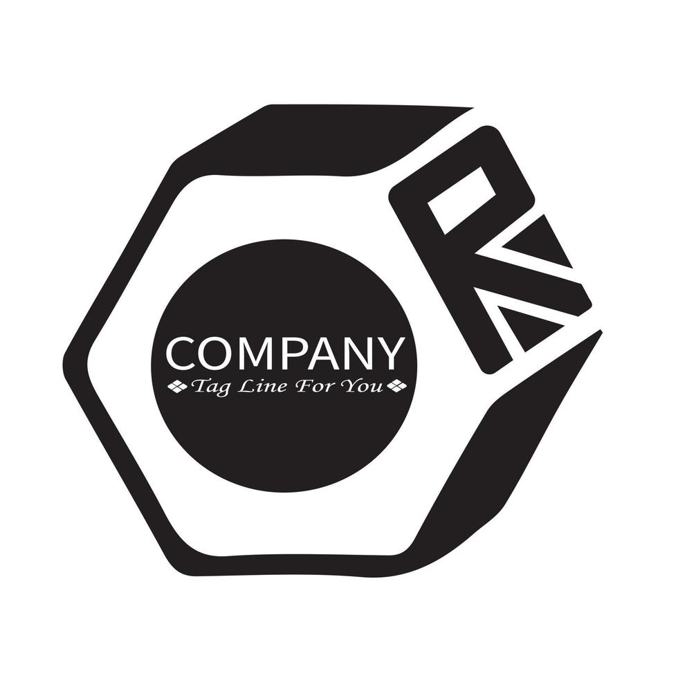 vector logo design geometry black