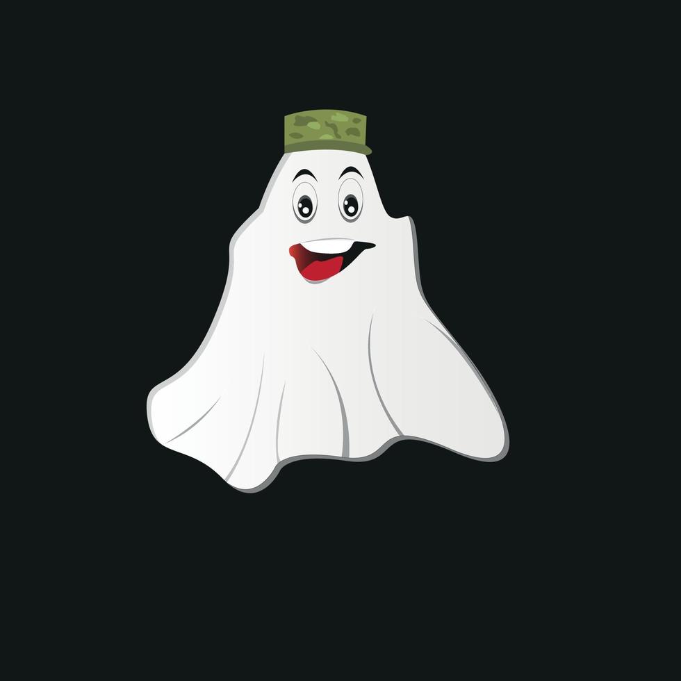 ghost vector drawing with job type character