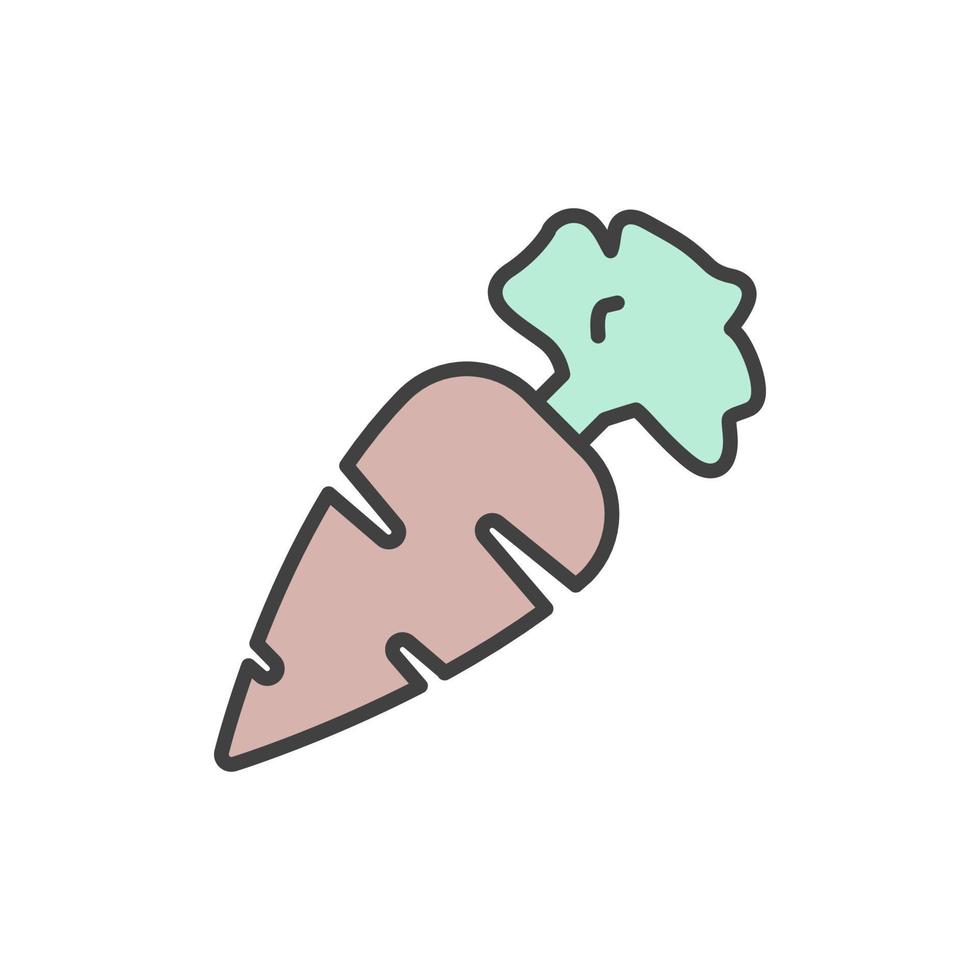 carrot icon vector illustration