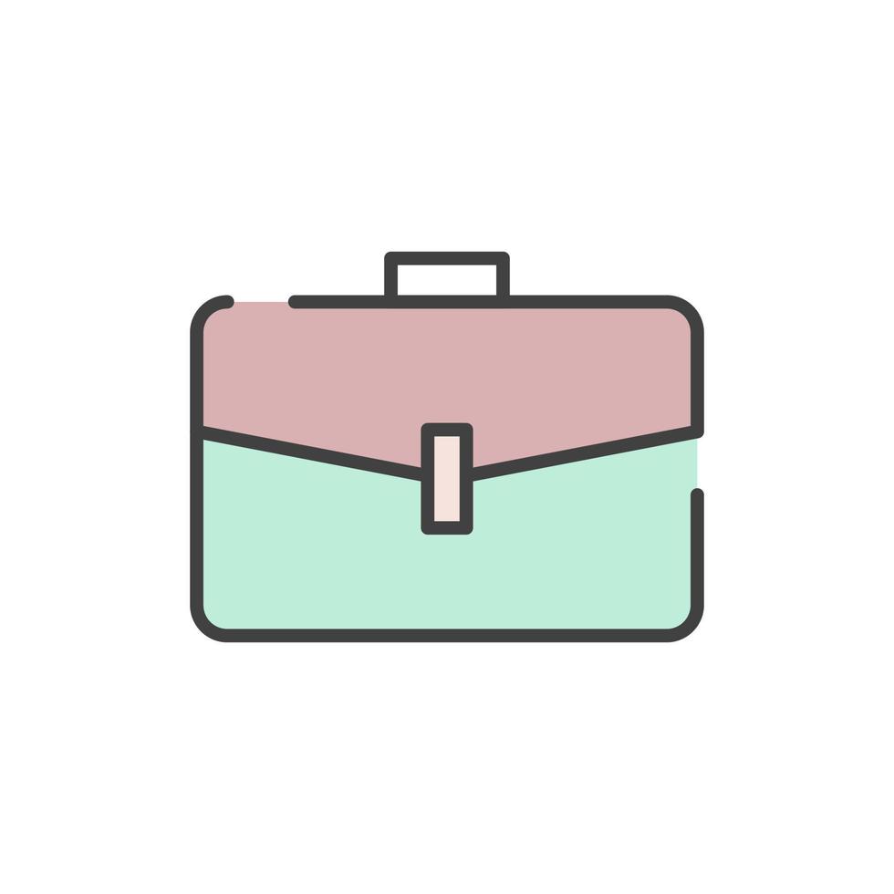 ilustración de vector de icono de bolsa de trabajo