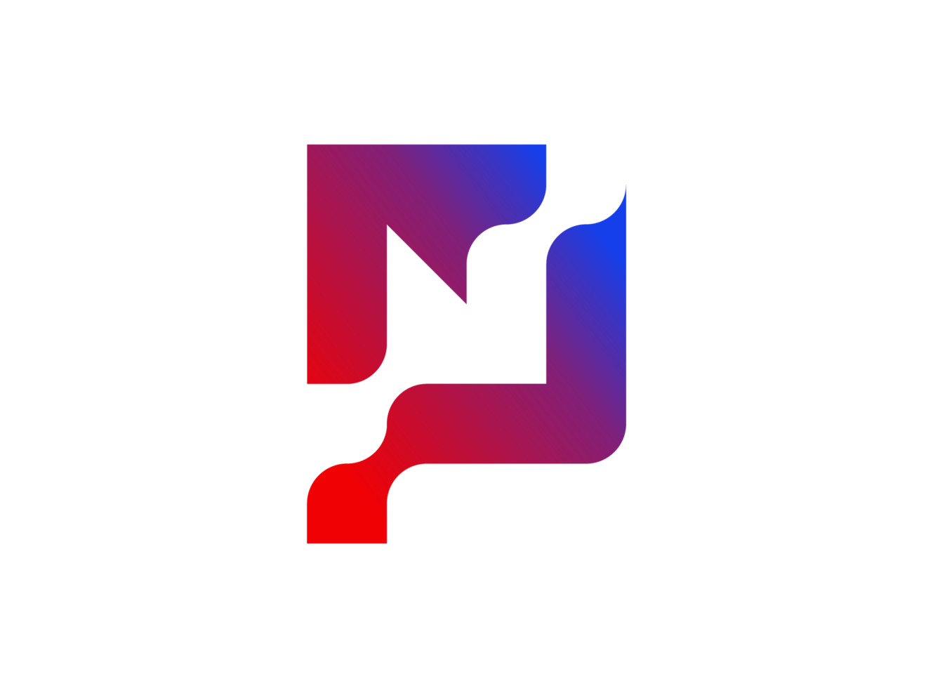 icône du logo dégradé abstrait png