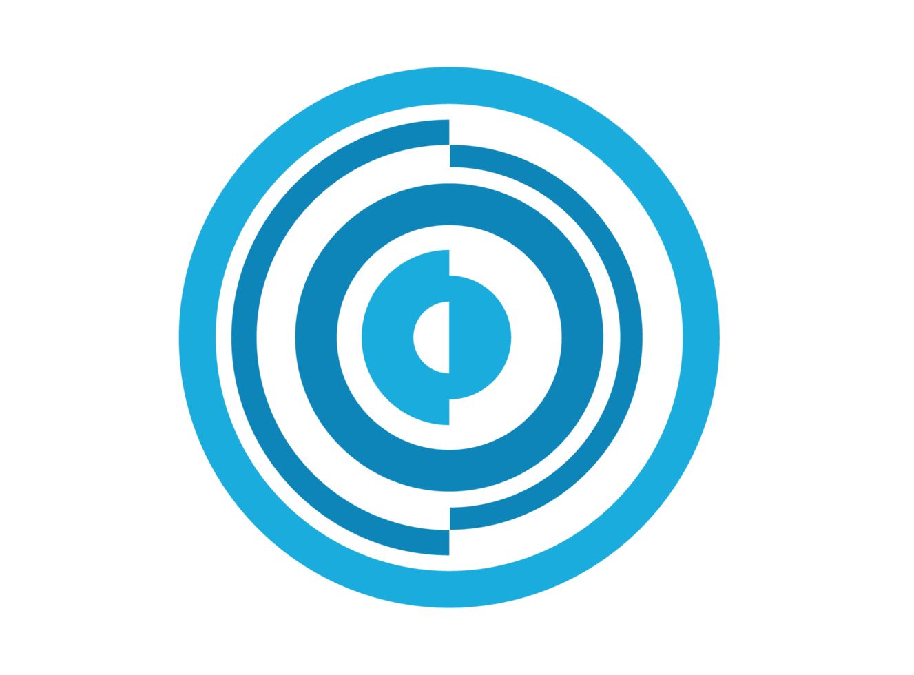 Blue Modern Circle Logo Icon png