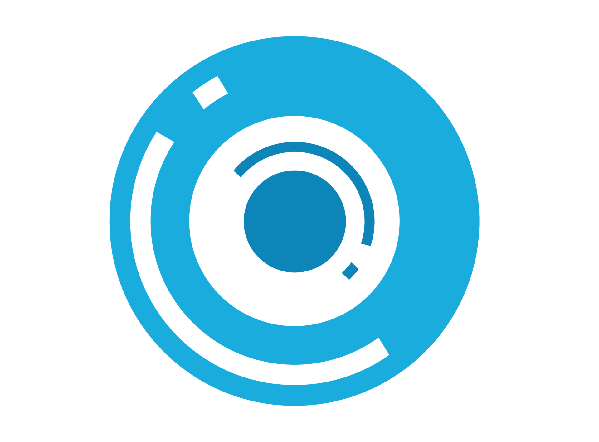 Blue Modern Circle Logo Icon 12986632 PNG