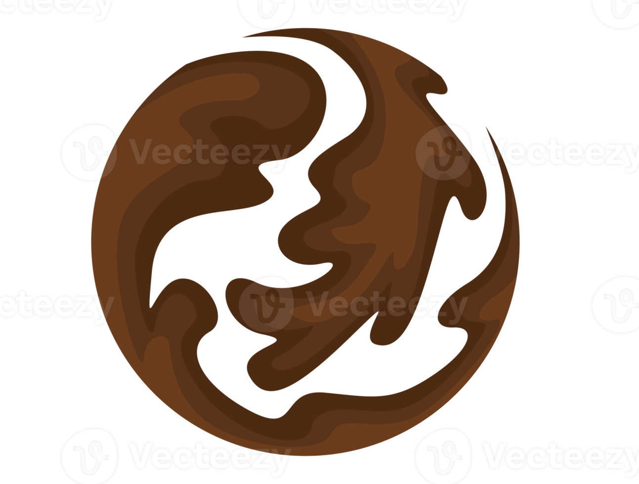 flowing Chocolate circle logo icon png