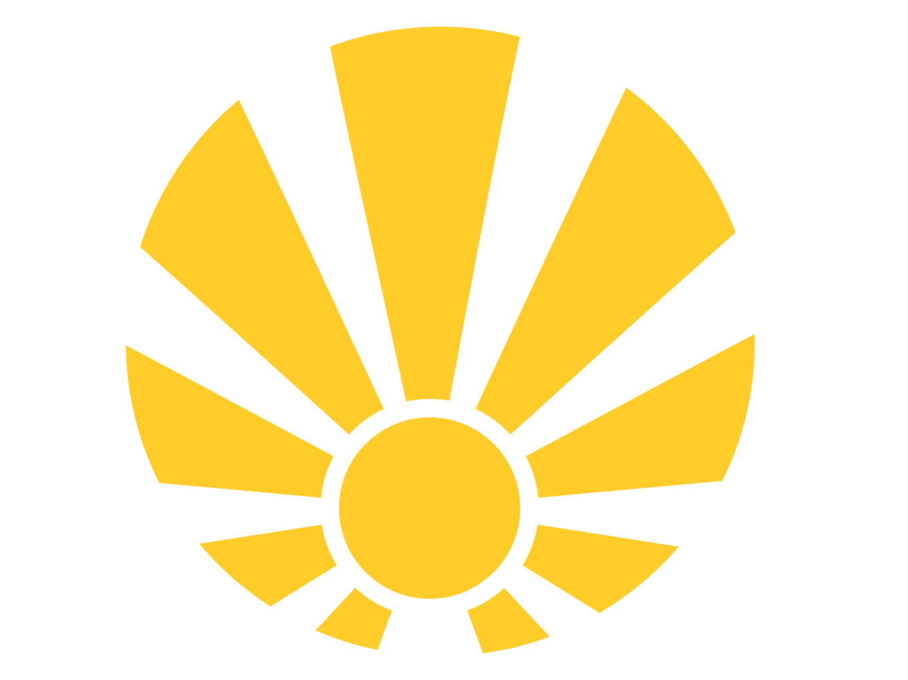 Yellow Shining Sun Logo Icon png