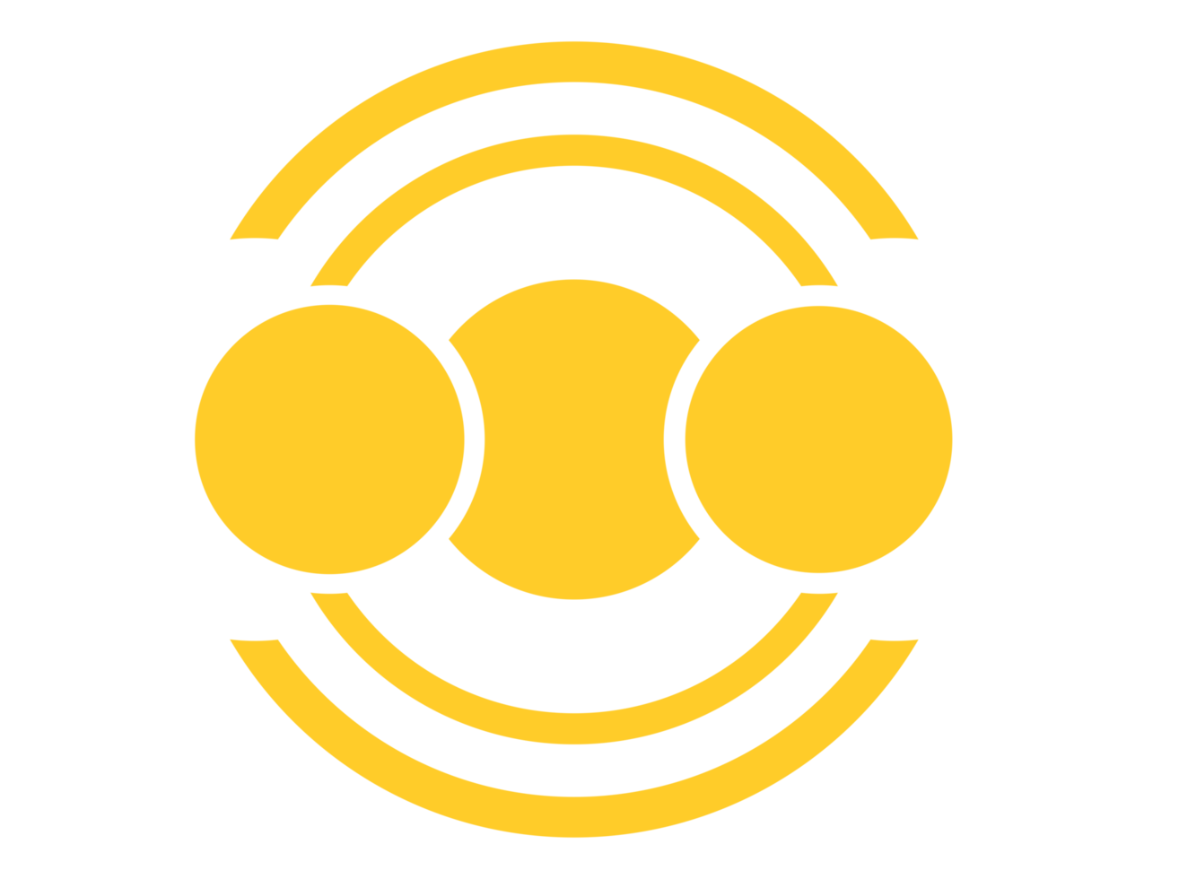 Yellow Shining Sun Logo Icon png