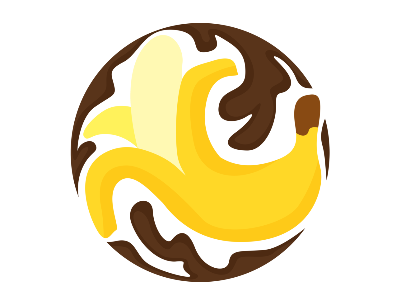 icono de logotipo de chocolate de plátano png