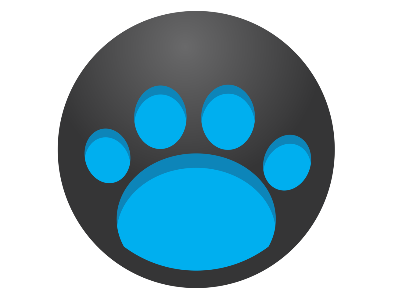 Paw Circle Logo Icon png