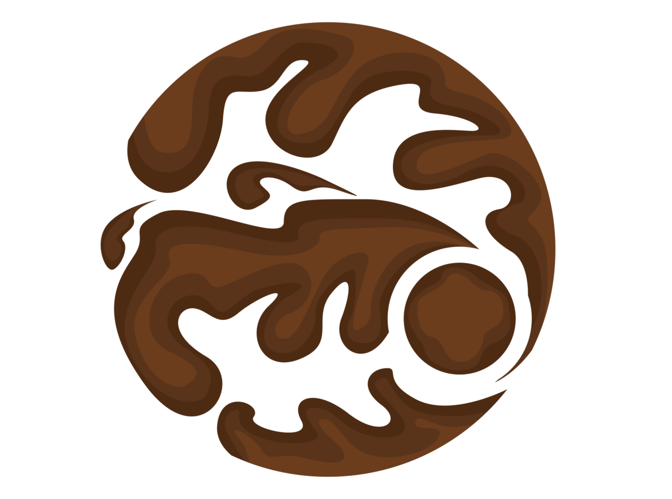 flowing Chocolate circle logo icon png