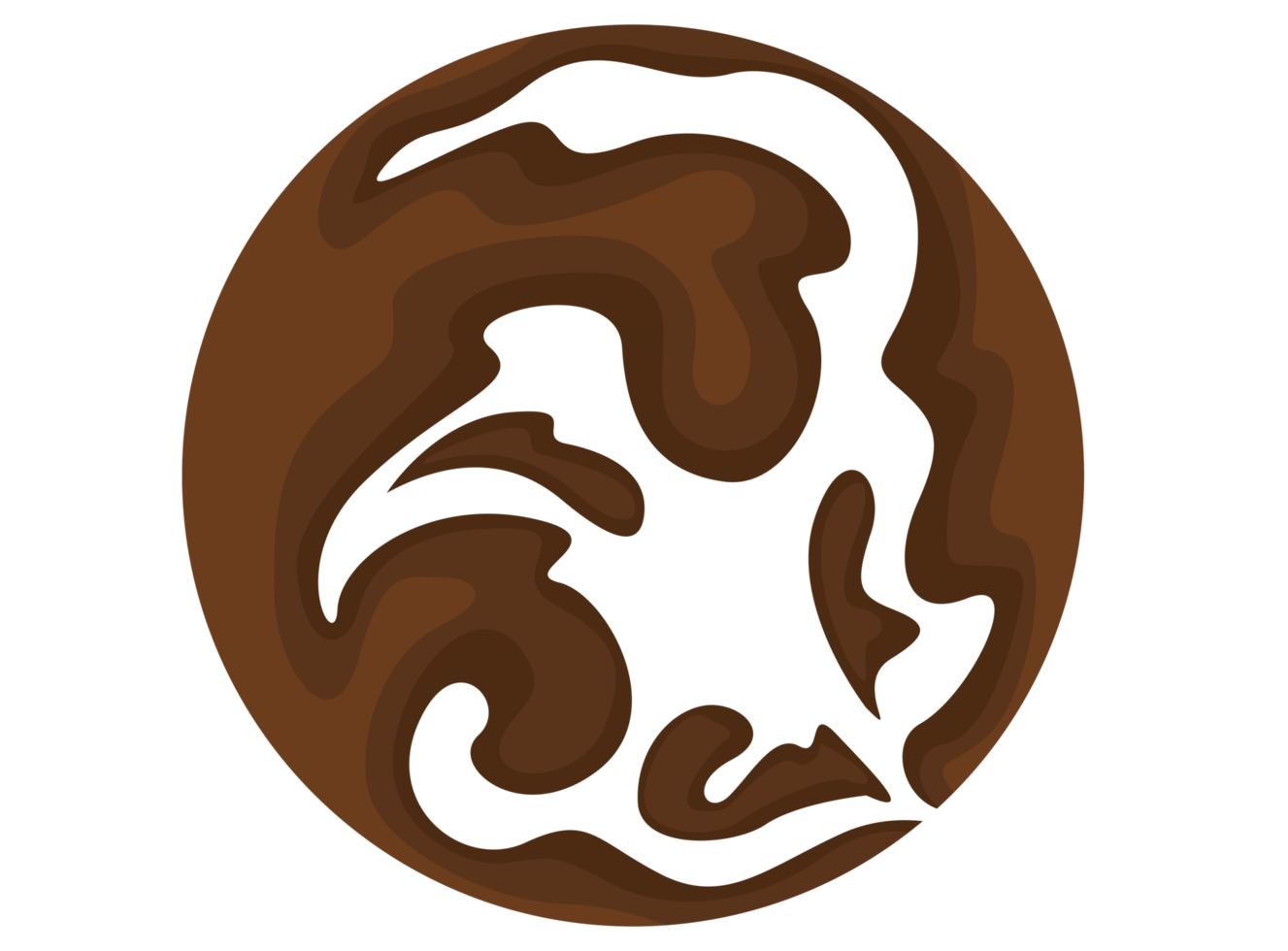 flowing Chocolate circle logo icon png