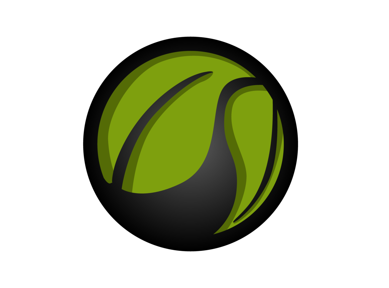 icono de logotipo de hoja verde ecológico png