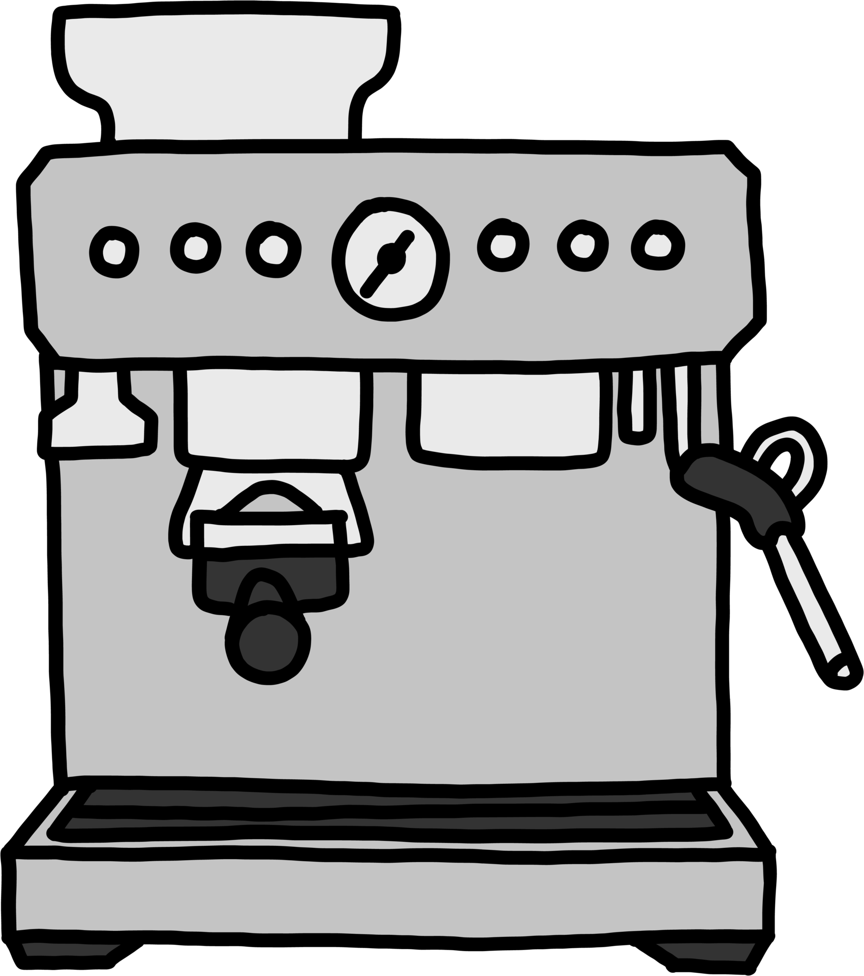 doodle freehand sketch drawing of coffee machine. 12986883 PNG
